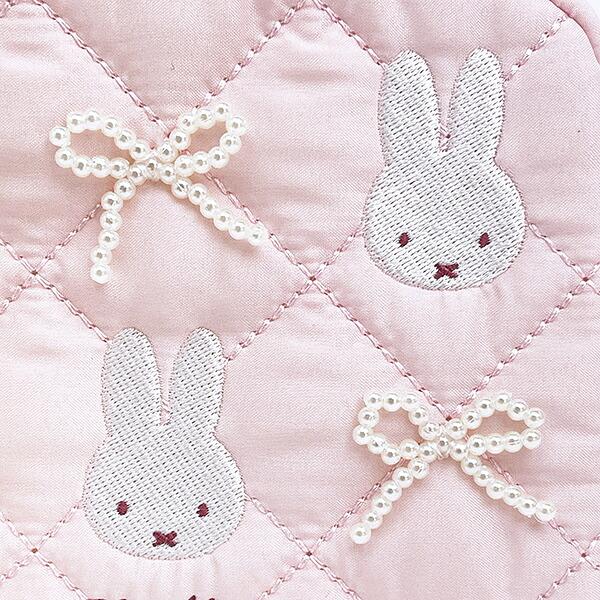 ミッフィー miffy ボックスポーチ ピンク キルティングパールシリーズ 商品画像2：キャラグッズPERFECT WORLD TOKYO