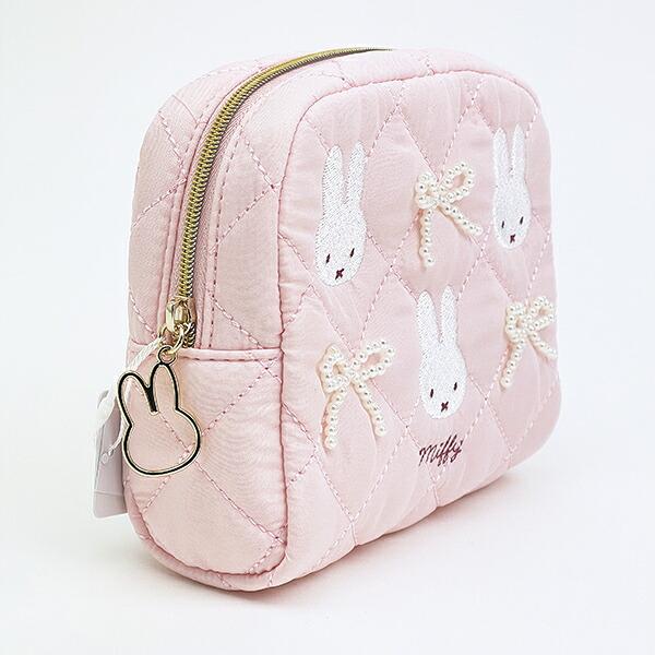 ミッフィー miffy ボックスポーチ ピンク キルティングパールシリーズ 商品画像3：キャラグッズPERFECT WORLD TOKYO