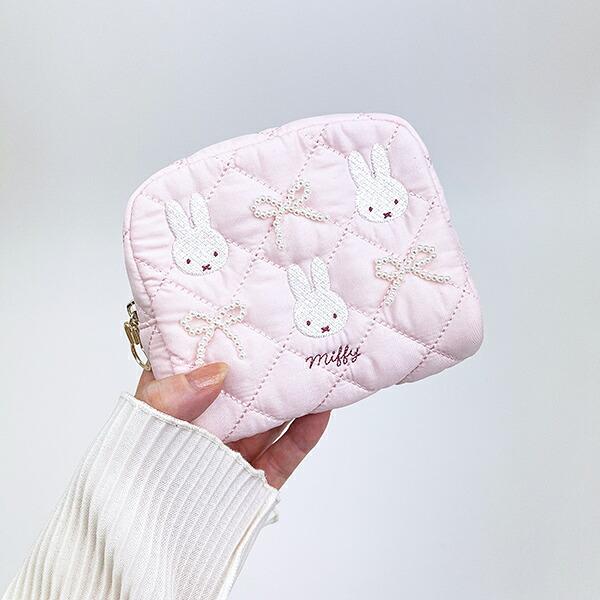 ミッフィー miffy ボックスポーチ ピンク キルティングパールシリーズ 商品画像7：キャラグッズPERFECT WORLD TOKYO
