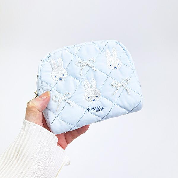 ミッフィー miffy ボックスポーチ ブルー キルティングパールシリーズ 商品画像7：キャラグッズPERFECT WORLD TOKYO
