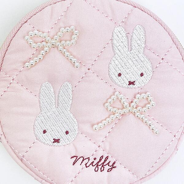 ミッフィー miffy サークルポーチ ピンク キルティングパールシリーズ 商品画像2：キャラグッズPERFECT WORLD TOKYO