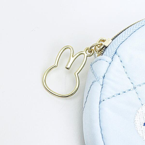 ミッフィー miffy サークルポーチ ブルー キルティングパールシリーズ 商品画像3：キャラグッズPERFECT WORLD TOKYO
