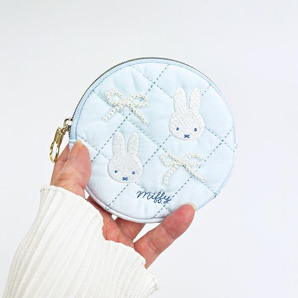 ミッフィー miffy サークルポーチ ブルー キルティングパールシリーズ 商品画像5：キャラグッズPERFECT WORLD TOKYO