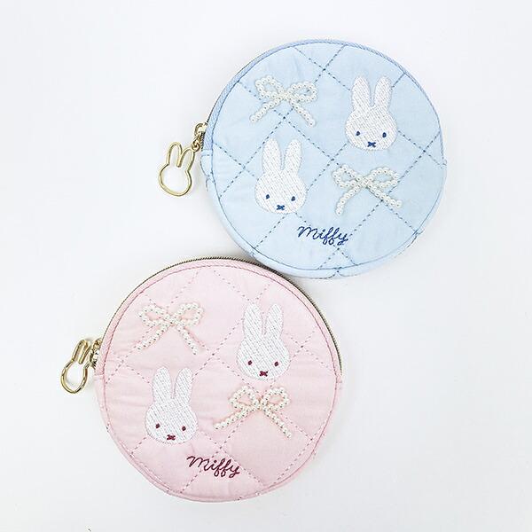 ミッフィー miffy サークルポーチ ブルー キルティングパールシリーズ 商品画像6：キャラグッズPERFECT WORLD TOKYO