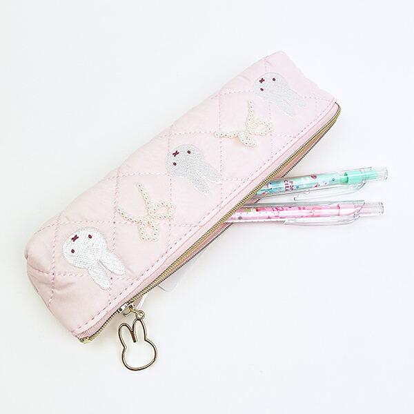 ミッフィー miffy スリムポーチ ピンク キルティングパールシリーズ 商品画像4：キャラグッズPERFECT WORLD TOKYO