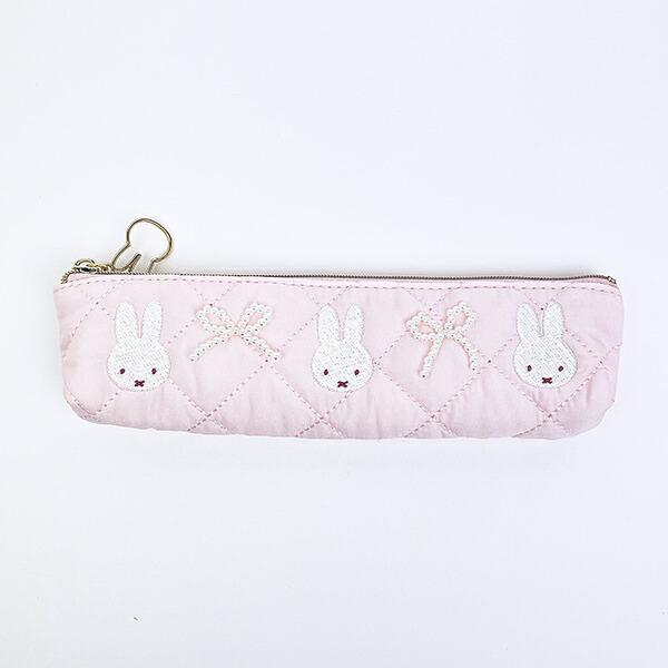 ミッフィー miffy スリムポーチ ピンク キルティングパールシリーズ