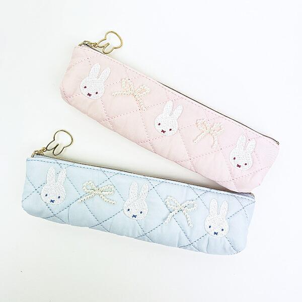 ミッフィー miffy スリムポーチ ブルー キルティングパールシリーズ 商品画像6：キャラグッズPERFECT WORLD TOKYO