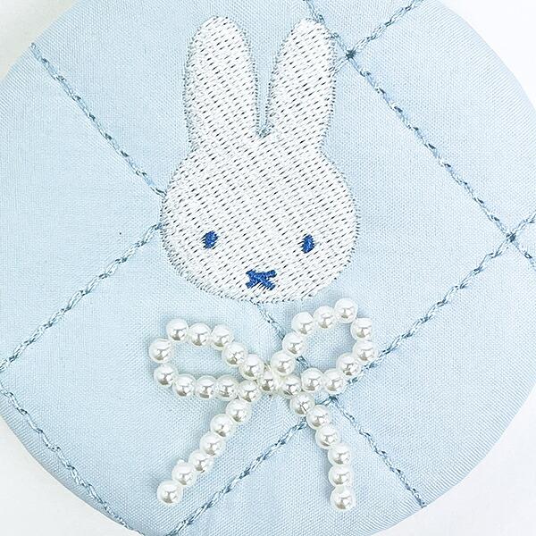 ミッフィー miffy ミラー ブルー 鏡 キルティングパールシリーズ 商品画像2：キャラグッズPERFECT WORLD TOKYO