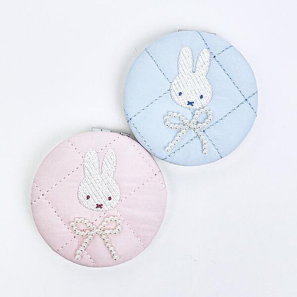 ミッフィー miffy ミラー ブルー 鏡 キルティングパールシリーズ 商品画像5：キャラグッズPERFECT WORLD TOKYO