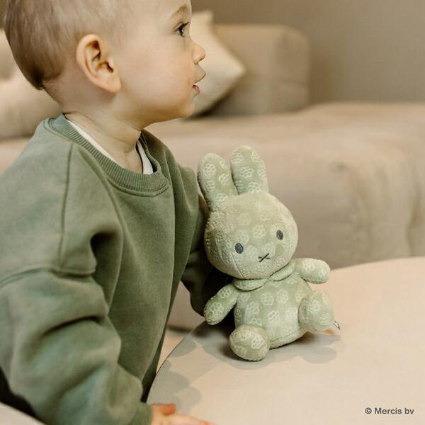 ミッフィー miffy x Little Dutch Flower ぬいぐるみ(20cm) 抹茶グリーン ベビー 出産祝い 商品画像3：キャラグッズPERFECT WORLD TOKYO