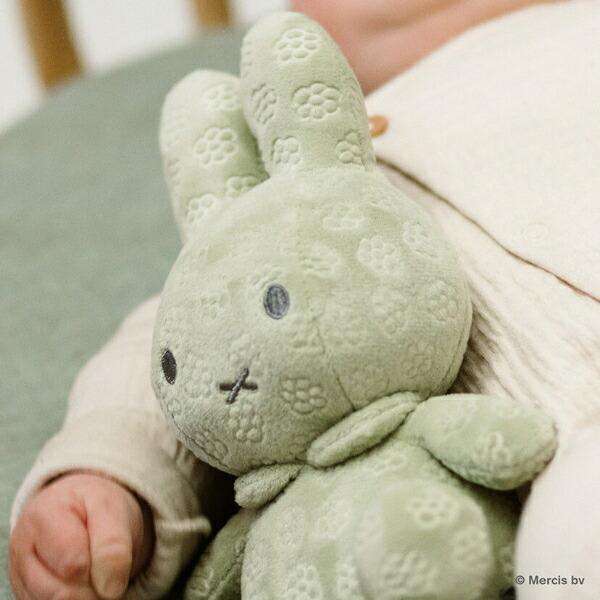 ミッフィー miffy x Little Dutch Flower ぬいぐるみ(20cm) 抹茶グリーン ベビー 出産祝い 商品画像4：キャラグッズPERFECT WORLD TOKYO