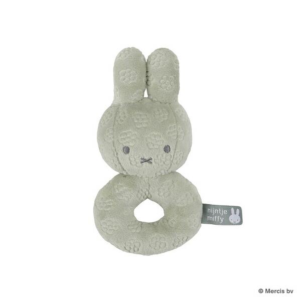 ミッフィー miffy x Little Dutch Flower ベビーラトル 抹茶グリーン ベビー ･･･