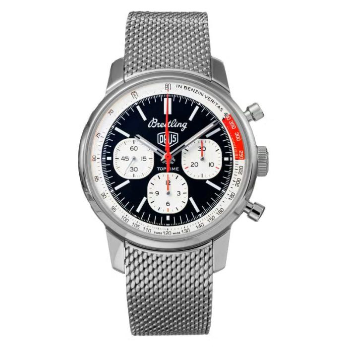 トップタイム B01 デウス AB01765A1B1X1 ブラックレザーベルト