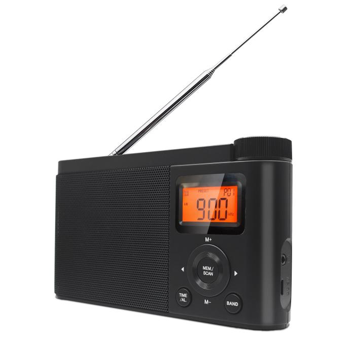 エムラボ mlabs MTDR17 卓上デジタルラジオ ブラック 商品画像2：プライズプラス