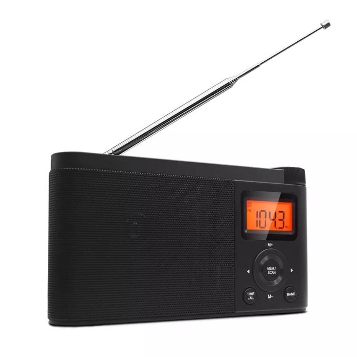 エムラボ mlabs MTDR17 卓上デジタルラジオ ブラック 商品画像3：プライズプラス