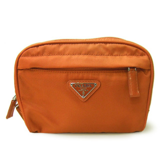 プラダ Prada ポーチ1n1669 ナイロン ポーチ Vela ナイロン Papaya オレンジ系 1n1669 Vela Papayaの通販なら Sanalpha サンアルファ Kaago カーゴ