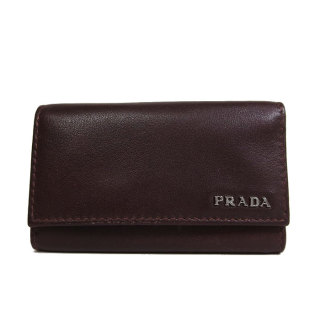 プラダ Prada ギャラ無し キーケース 2m0025 レザー Vitello ブラウン系 2m0025 Vitello B Neroの通販なら Sanalpha サンアルファ Kaago カーゴ