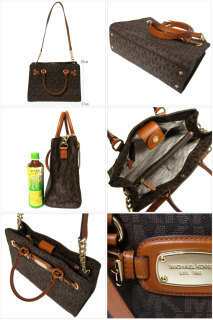 マイケルコース アウトレット Michael Kors トートバッグ 35f0ghmt3b Mkシグネチャー Pvc加工 塩ビ レザー トートバッグ 2way ショルダーバッグ Brown ブラウン 35f0ghmt3b Brownの通販なら Sanalpha サンアルファ Kaago カーゴ