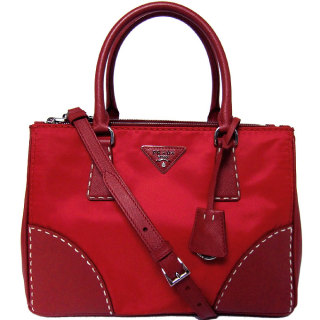 プラダ Prada トートバッグ B1801k ナイロン サフィアーノ 三角プレート 2way ハンドバッグ Tessuto Saffiano Rosso B1801k Tass Rossoの通販なら Sanalpha サンアルファ Kaago カーゴ