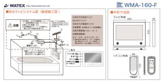 WMA-160-F-W ワーテックス 16インチ 浴室テレビ パールホワイトの通販