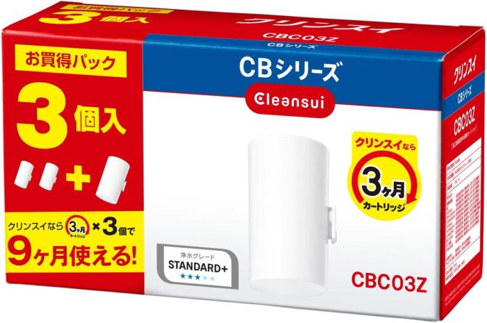 CBC03Z-NW 三菱ケミカル クリンスイ 浄水器カートリッジ 3個入り 商品画像1：セイカオンラインショップ