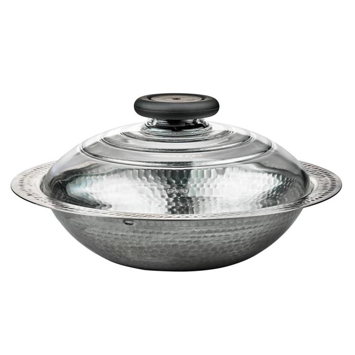 ハリオ HARIO フタがガラスのIH対応ステンレス鍋26雪平 MIS-26 IH対応 直火OK･･･