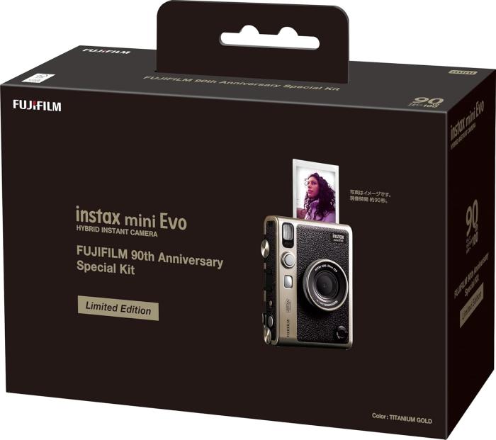 instax mini Evo チェキ FUJIFILM 90th Anniversary Special Kit [TITANIUM GOLD] 商品画像5：沙羅の木 plus