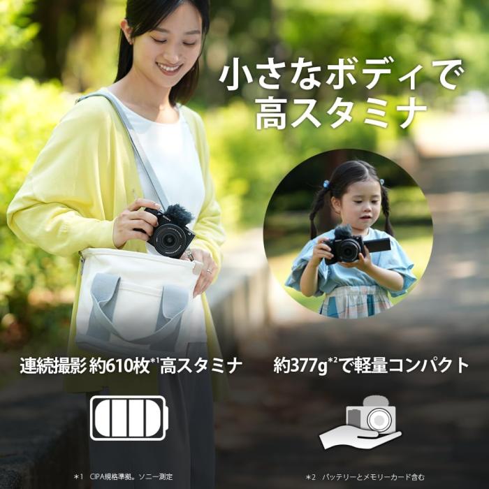 VLOGCAM ZV-E10M2K パワーズームレンズキット [ブラック] 商品画像9：沙羅の木 plus