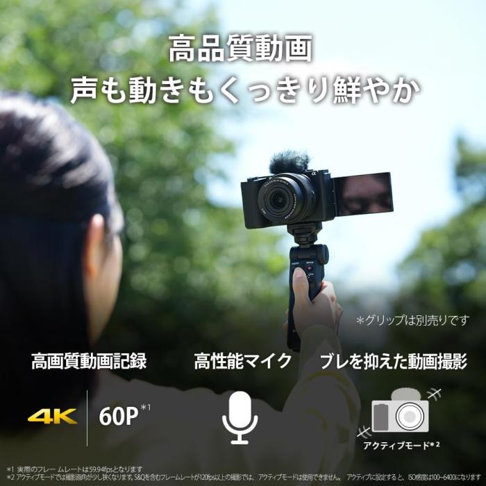 VLOGCAM ZV-E10M2K パワーズームレンズキット [ブラック] 商品画像10：沙羅の木 plus