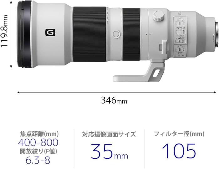 FE 400-800mm F6.3-8 G OSS SEL400800G 商品画像5：沙羅の木 plus