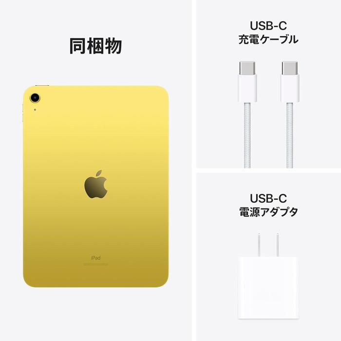 iPad 10.9インチ 第10世代 Wi-Fi 64GB 2022年秋モデル MPQ23J/A [イエロー] 商品画像2：沙羅の木 plus