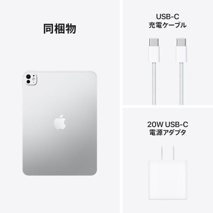 iPad Pro 11インチ Wi-Fi 256GB 2025年秋モデル MDWL4J/A [シルバー] 商品画像6：沙羅の木 plus