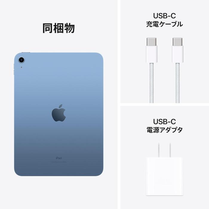 iPad 10.9インチ 第10世代 Wi-Fi 256GB 2022年秋モデル MPQ93J/A [ブルー] 商品画像4：沙羅の木