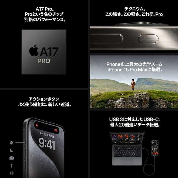 iPhone 15 Pro 256GB SIMフリー [ナチュラルチタニウム] (SIMフリー) 商品画像6：沙羅の木