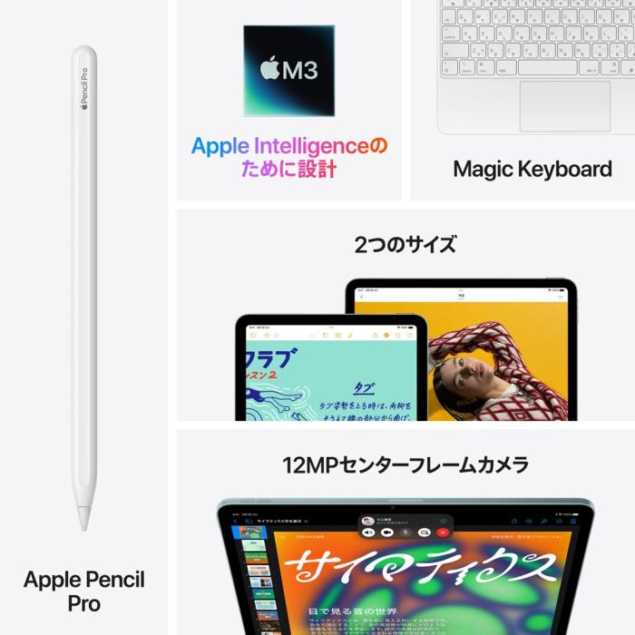 iPad Air 11インチ Wi-Fi 256GB 2025年春モデル MCA14J/A [スペースグレイ] 商品画像9：沙羅の木