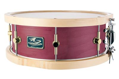 CANOPUS Oil Finished Maple ウッドフープ仕様 MO-1455WH 14"x 5.5" Smoky Violet Oil 商品画像1：Custom Shop CANOPUS