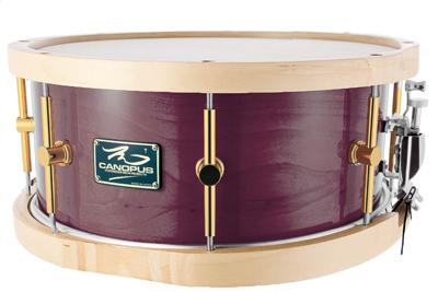 CANOPUS Oil Finished Maple ウッドフープ仕様 MO-1465WH 14"x 6.5" Smoky Vi･･･