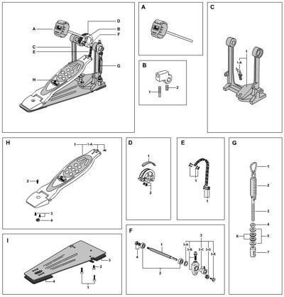 PEARL ペダルパーツ DC-201CA
