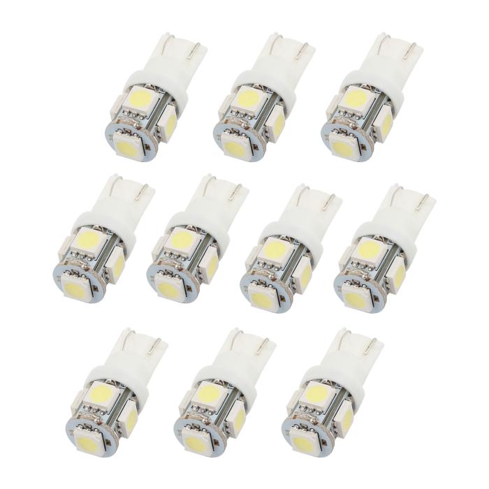 T10 LxDバルブ 車用 電球 LxDライト カーLxDランプ 汎用 変換可能 ５LxD 10個入り 商品画像3：soten co