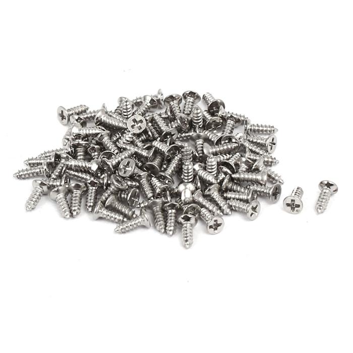 タッピングねじ 十字穴 クロスヘッドセルフタッピングねじ M1.2x4mm 金属 100･･･