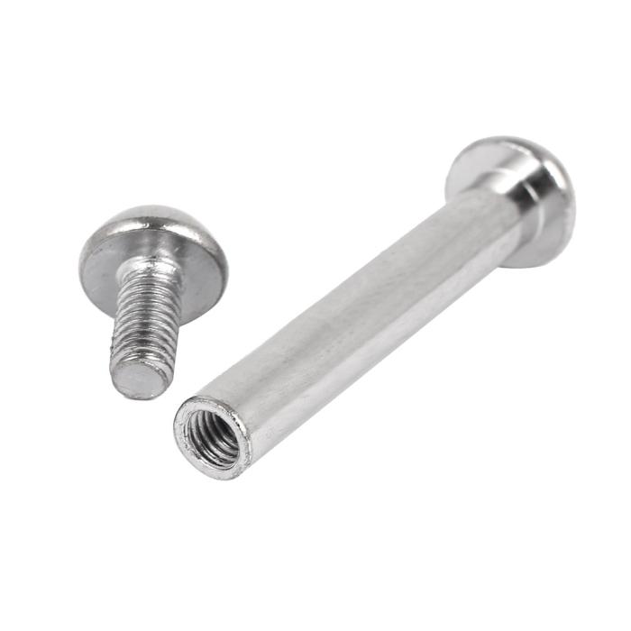 スクリューボルト 六角ソケットキャップヘッド スリーブバーレル コネクタナット 8mmx50mm 10個入り 商品画像3：soten co