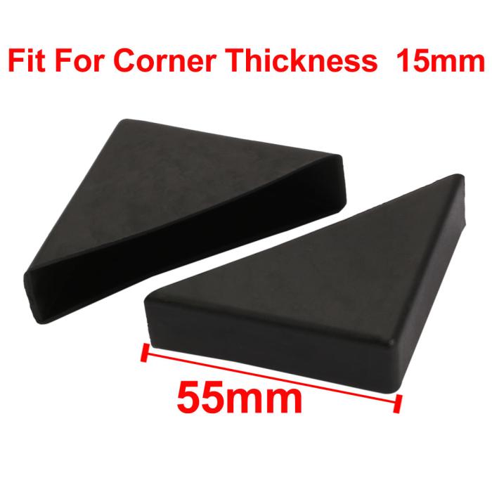 コーナーガード保護 コーナークッション 55mmx55mm プラスチック 適合厚さ15mm テーブル デスク用 20個入り 商品画像2：soten co