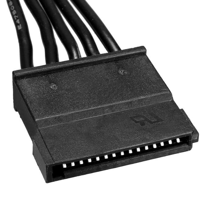 SATA電源ケーブル ハードドライブ用 6ピン-3 SATA電源ケーブル アダプタ ブラック 商品画像5：soten co