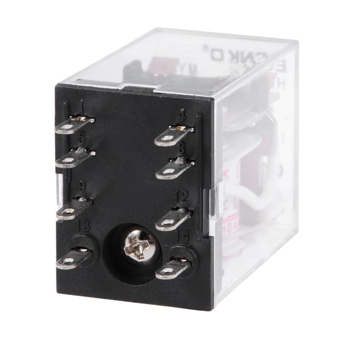 リレー AC 110V 電磁リレー ソケット付き 8ピン HH52P DPDT 2NO 2NC LEDライト付き パワーリレー 商品画像4：soten co