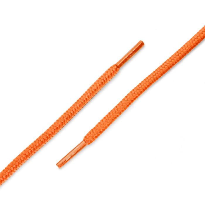 靴紐 靴ひも 丸型 丸ひも シューレース 幅0.5cm アスレチック スニーカー 2足 オレンジ 90 cm 商品画像4：soten co