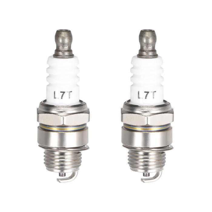 スパークプラグ 点火栓 L7T 2ストローク 33cc 43cc 47cc 49cc 芝刈り機用部品 2個入り 商品画像1：soten co