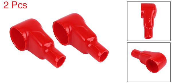 バッテリー 端子 カバー 65mmの長さ レッド ソフト PVC バッテリー