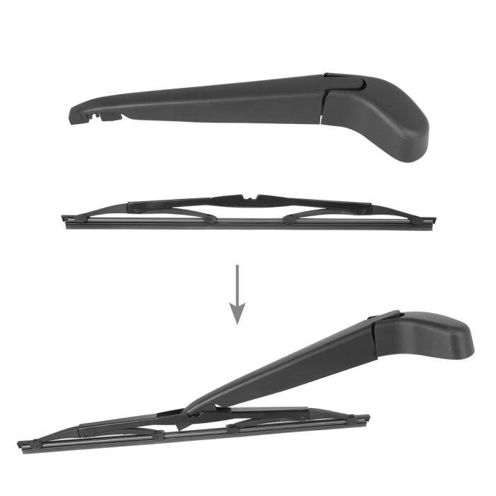 リアワイパー リアウインドーワイパーブレード ワイパーブレード 360mm 取り付け簡単 2004-2012 Volvoに対応 V50 商品画像3：soten co