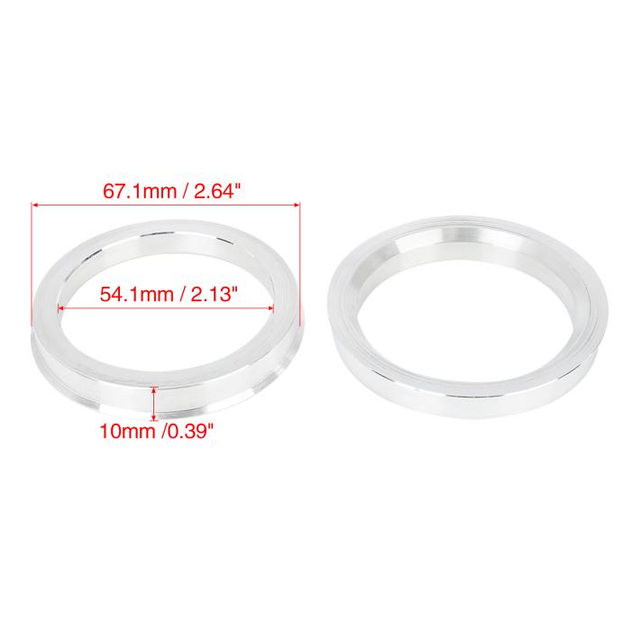 ハブリング 67.1mm/54.1mm ホイールハブリング ハブセントリックリング ハブ中心リング HUB CENTRIC RING アルミ製 4個 商品画像5：soten co