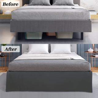 PiccoCasa ベッドスカート ポリエステル 北欧　ベッドカバー　フリル Amazon｜PiccoCasa ベッドスカート ポリエステル 無地 北欧